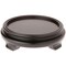 Plymor Black Round Wood Veneer Footed Display Base, 7.5" W x 7.5" D x 2" H (6" Display Diameter)